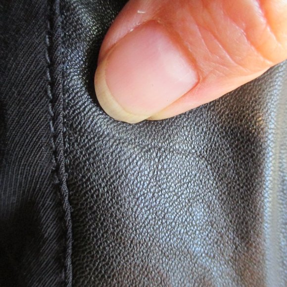 ALL SAINTS MEN'S SANDERSON BLACK LEATHER BOMBER JACKET SIZE XL - Picture 11 of 13